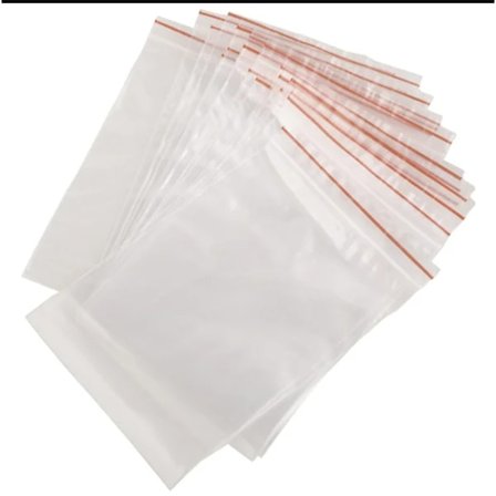 100 stycken i förpackning - 4x6cm zip-påse/zip-påse/genomskinlig zip-påse