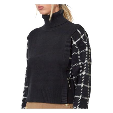 Silvian Heach, Turtlenecks Zwart, Dames, Maat:XS