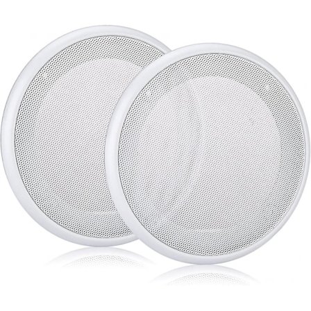 2 kpl 8 tuuman valkoisia kattokaiuttimien suojuksia, pinta-asenteiset kaiutinsuojat