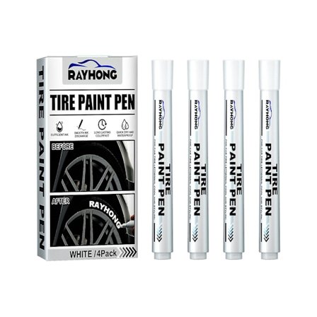 Renekton Rayhong Däckfärgpenna Bil Däck Brev Penna Dekoration Modifikation Tillbehör Graffiti Spår Födelsemärke Penna