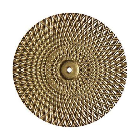 Rund gyllene väggdekoration Hängande metall oregelbunden smide Ir