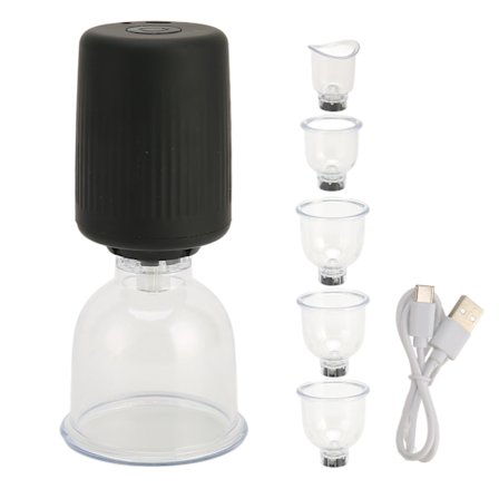Intelligent Vacuum Cupping Machine 6 Cups Opvarmning Body Mudging Elektrisk Cupping Massager