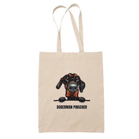 Doberman Pinscher tygkasse hund shopping väska Tote bag
