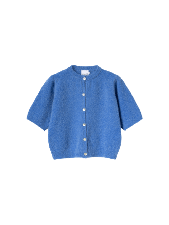 Noella Kae Ss Knit Cardigan - Dove Blue Tröjor Dam Blå S/M