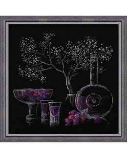 Broderikit Billede Lilla likør - Riolis