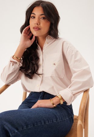 Calvin Klein Jeans Woven Label Relaxed Shirt Klær