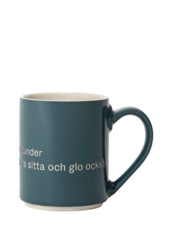Astrid Lindgren Mug 21 Home Tableware Cups & Mugs Coffee Cups Blå Design House Stockholm