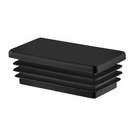 kpl Suorakulmainen putken pääty 60x30 mm Musta, Muovinen päätytulppa