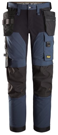 Snickers Workwear 6275-9504 AllroundWork Håndværkerbukser stretch, marineblå/sort Navy/sort, Tøj