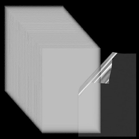 60 Ark Inkjet Transparensfilm A4 PET Transparenspapir Ark Klar Plast Inkjet Film Transparent Skriverpapir for Inkjet Skrivere (LGL)