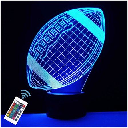 Rugby LED Natlampe, 16 Farver Fjernbetjening & Smart Touch