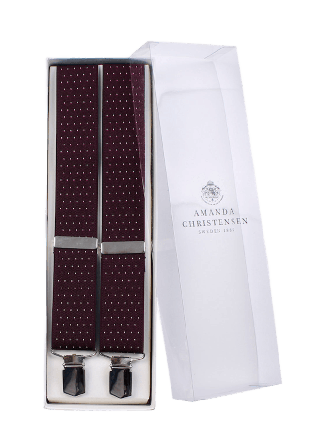 Amanda Christensen Braces Micro dot Accessoarer Herr Röd ONESIZE