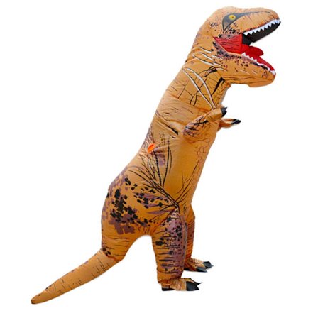 Oppustelig Tyrannosaurus Rex Kostume til Voksne - Halloween og Juleforestillinger