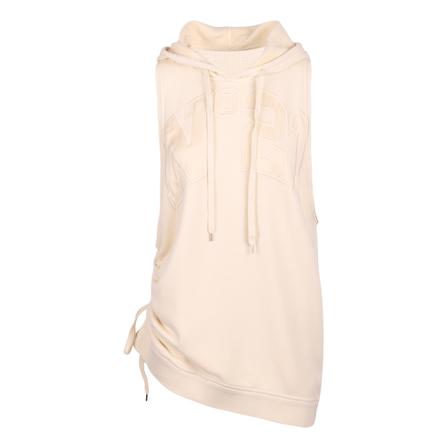 N21 Sleeveless Hoodie Hvid, Dame