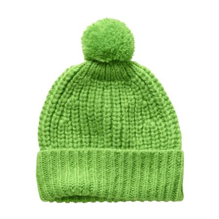 Scotch & Soda, Pom Beanie Groen, Dames, Maat:ONE Size
