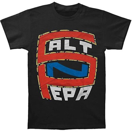 Salt-n-pepa S-n-p Logotyp T-shirt för män Svart