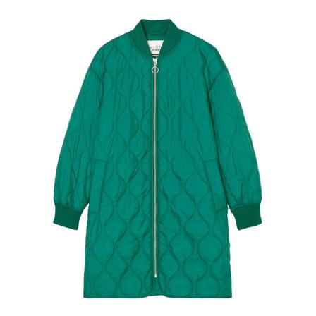 Marc O'Polo, Quilted coat in a bomber jacket style Groen, Dames, Maat:XS