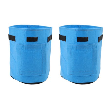 Dyrkepose Hageplanteringsposer Hageposer Fortykkede Nonwovens for Potet Tomat og Andre Grønnsaker Sky Blue M