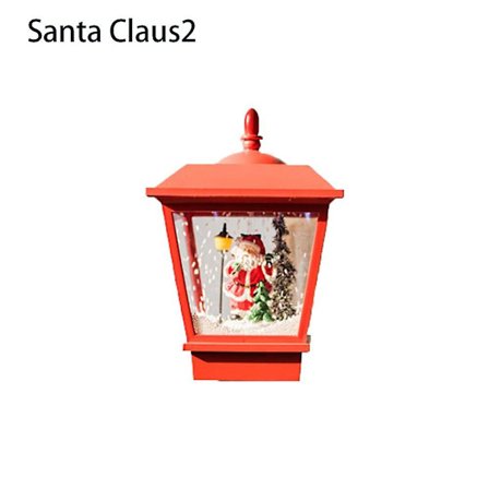 Dekorativ Nyttårs Snømann Snøfall Gatebelysning Gatelampe Jul