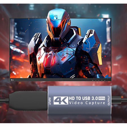 Videooptagelseskort 4K Hdmi til Usb-A/Usb-C Hdmi Capture Card Full Hd 1080P Usb 2.0 Capture Video og lydoptagelse til spil, streaming