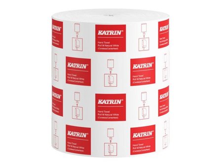 KATRIN Torkrulle M 1-lagers, 205 mm, utan hylsa naturvit - Lyreco - Städ och hygien - Toalettpapper och torkpapper - Torkrullar