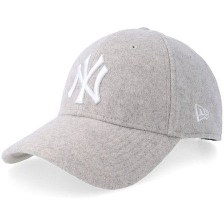 New Era - MLB Beige adjustable Keps - New York Yankees Melton Wool 9FORTY Stone/White Adjustable @ Hatstore