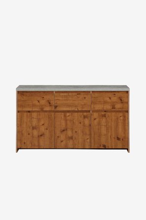 Sideboard Maribo 3 dörrar/3 lådor - Loft24 - Brun - Skänkar & sideboards - Från Homeroom