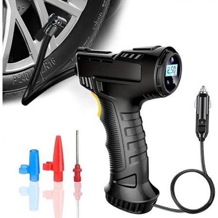 2025 Ny 120w Elektrisk Luftpump för Bil Däck Uppblåsbar Pump Bärbar Uppladdningsbar Luftkompressor Digital Automatisk Däckpump Utrustning