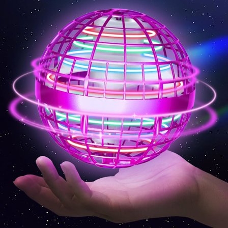 Lentävä pallo -lelu Hover Orb 2022 Taikasauva Mini Drone Bumerangi Spinneri 360 Pyörivä Ufo Turvallinen Lapsille Aikuisille (sininen)