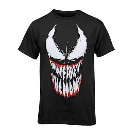 Marvel Girls Spider Man Venom Teeth Face Bomull T-shirt 9-11 År