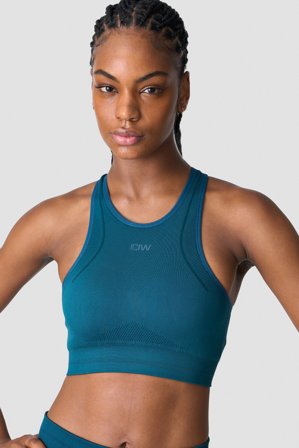 ICANIWILL - Endurance Seamless Sports Bra Teal - Sports-BH - Damer - Træningstøj fra ICIW