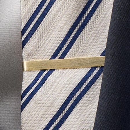 Ac de cravată de 5.5 cm de culoare auriu mat pentru bărbați