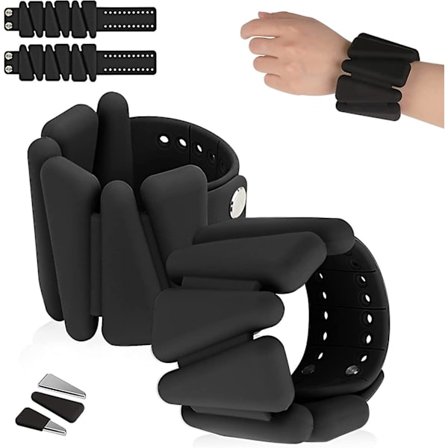 Styrketräning handledsviktset för kvinnor, ankelvikter för män, handviktset för kvinnor, bärbara vikter Justerbara 1st