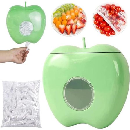 200 Stykker Gjenbrukbare Matinnpakningsposer med Oppbevaringsboks for Plastfolie, Oppbevaringsposer for Fersk Mat, Organizer