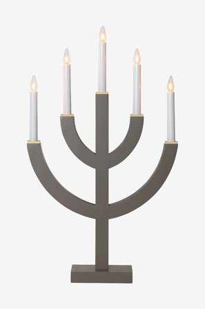 Star Trading - Ljusstake Anno 59 cm - Brun - Adventsljusstakar - Från Homeroom