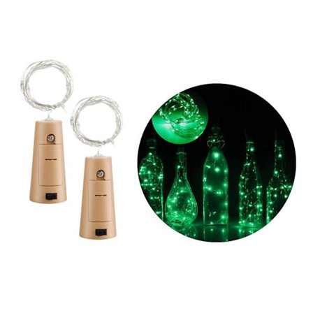 2-pack LED Ljusslinga Lampor Belysning för Flaskor Dekoration
