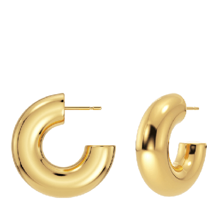 Edblad Chunky Creoles L Gold Smycken & klockor Dam Guld ONESIZE