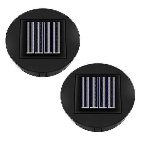 2 stk. Solcellelys Udskiftning Top Enhed 8cm, Udskiftning Solpanel Til Udendørs Have Lanterne Sol