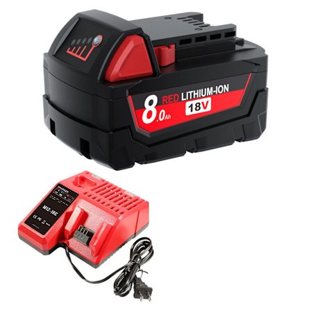 Milwaukee M18 Akku 8000mAh 18V ladattava akku Milwaukee Tool M18B5 XC 48-11-2402 48-11-2411 2604-22