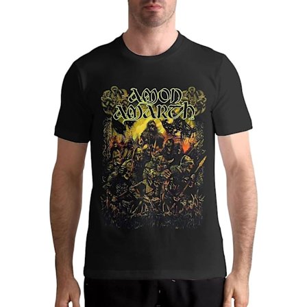 Amon Amarth T-shirt herr T-shirt i bomull Mode o-halsad kortärmad t-shirt vuxen, S-3xl