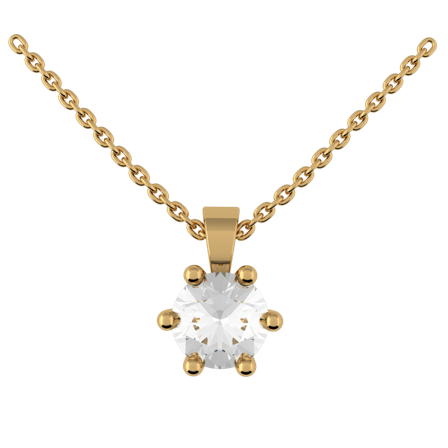 Norrsken, 18K Gelbgold : Diamanten - Laborgezüchtet, Halskette - 0.30 Kt, Halskette für Anhänger - Ohne Kette