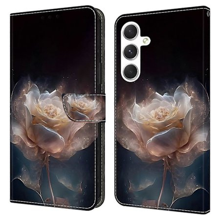 For Samsung Galaxy A16 5G/A16 4G Deksel Mønstertrykt Beskyttende Lær Flip Telefon Deksel - Panda