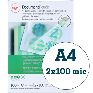 Lamineringslomme A4 100Mic