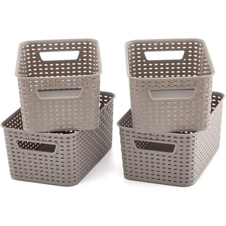Förvaringskorg med plasthandtag