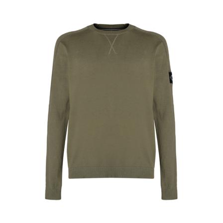 Calvin Klein Round-neck Strik Grøn, Herre Strik