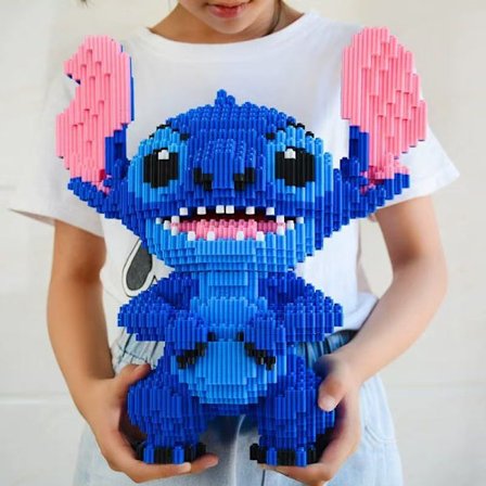 [LCS] Byggsats - Stitch & Angel Figur | Rolig leksak för samlare & Disney-älskare | Kreativt pusselspel