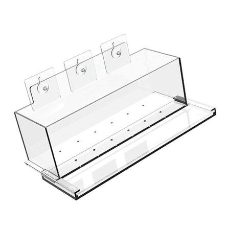 Transparent blomsterpotte til indendørs udendørs boligindretning rektangel