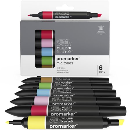 Promarker 6-set Mid tones