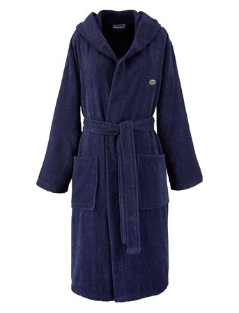 Lacoste Home Lopen Bath Robe - Navy - M