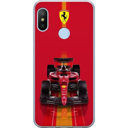 Yhteensopiva Puhelinkuori Xiaomi Xiaomi Mi A2 Lite Ferrari Formula 1 -auto ikonisessa punaisessa muotoilussa urheilullisella tarkkuudella